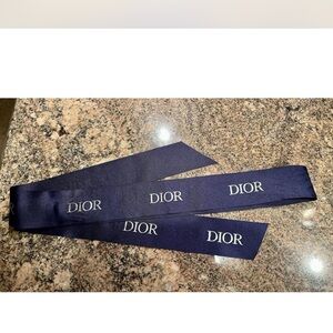 Dior Navy Branded Ribbon